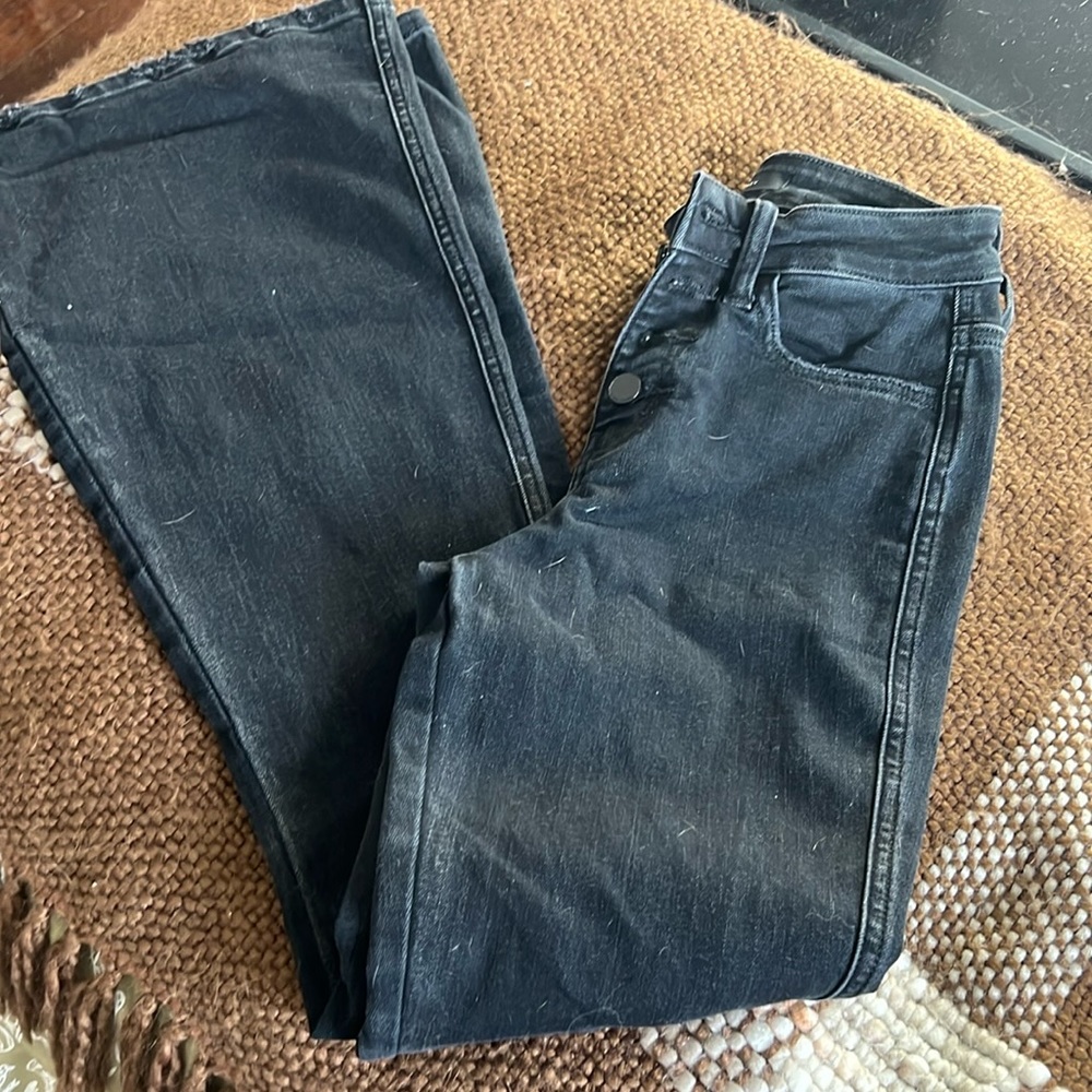 Black flare jeans size 25